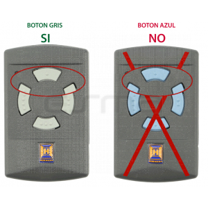 Mando HÖRMANN HSM4 40MHz comparación con el modelo HSM4 868 MHz