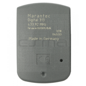 Mando garaje MARANTEC D313-433 parte trasera