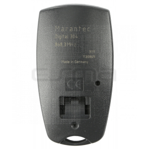 Mando garaje MARANTEC D304-868 parte trasera