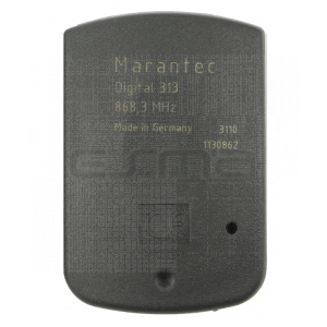 Mando de garaje MARANTEC D313-868 parte trasera