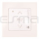 Pulsador de pared + marco SOMFY Smoove Origin IO pure 1811121