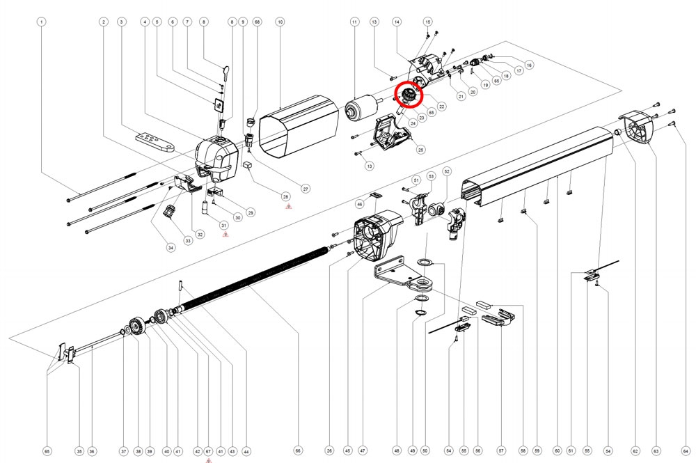 I100015 10002 del motor BFT PHOBOS BT