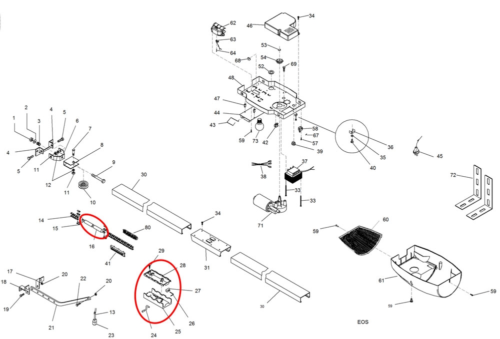 I098754 del motor BFT EOS 120