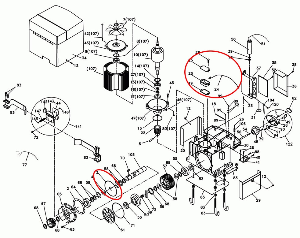 I096722 del motor BFT ICARO N F, ICARO NF PROX