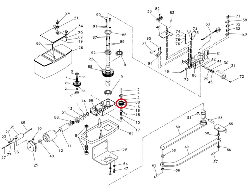 I100275 10005 del motor BFT IGEA BT.