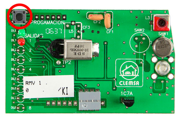 Placa receptora clemsa RMV 1