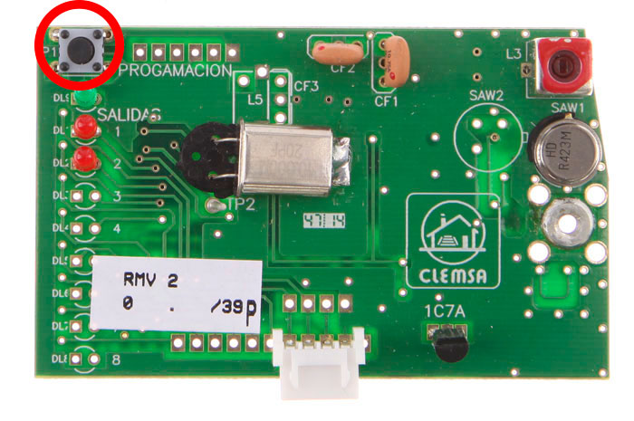 Placa receptora clemsa RMV 2