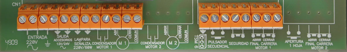 Regleta de conexión del cuadro clemsa clas 12