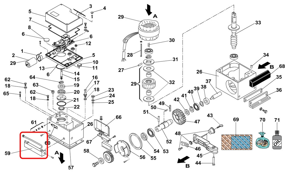 40985115 del motor FAAC 746/844