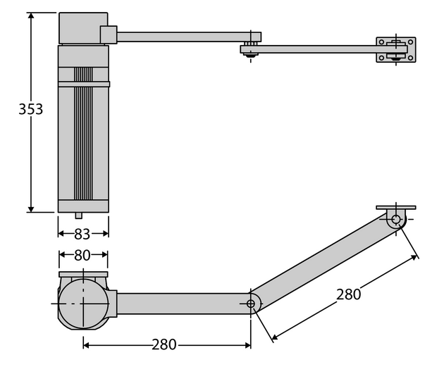 motor batiente BFT E5