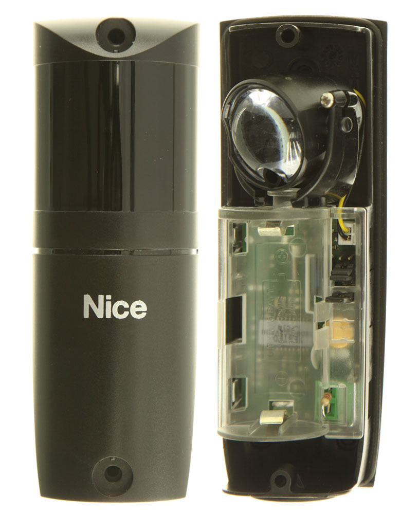 la fotocélula ft210 tiene un módulo que se puede alimentar con una batería de litio de 3,6V nice ft210