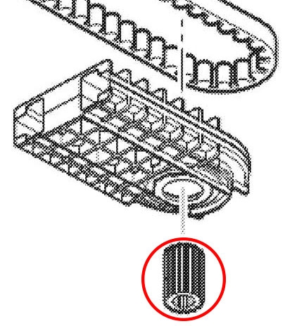 Pieza adaptador para guías Marantec.