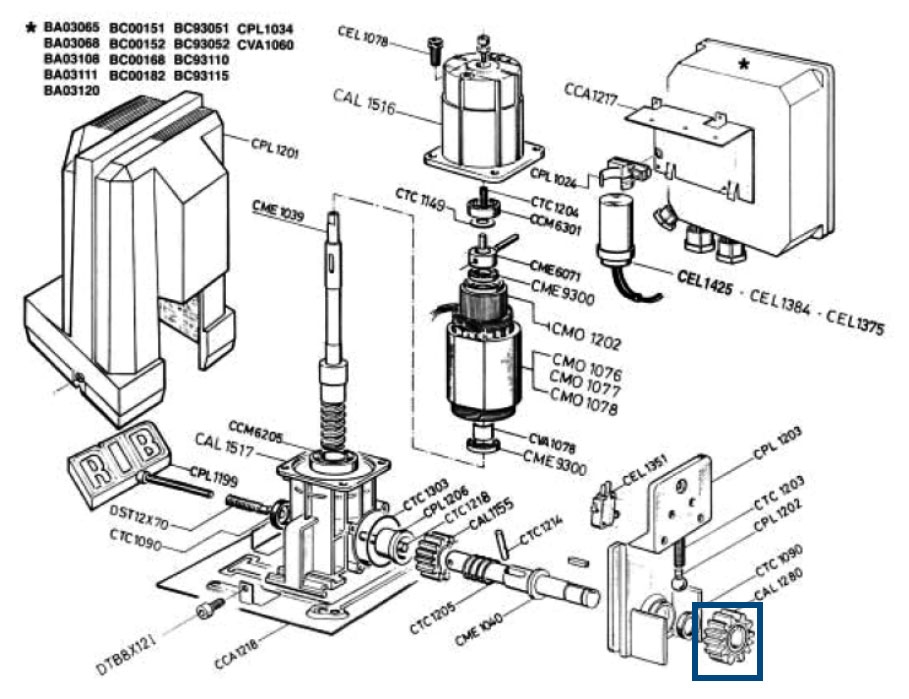 RIB K3 corredera CAL1280