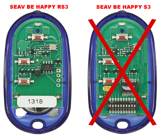 Mandos SEAV Be Happy RS3 y Be Happy S3