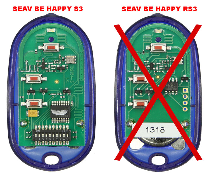 Mandos SEAV Be Happy S3 y Be Happy RS3