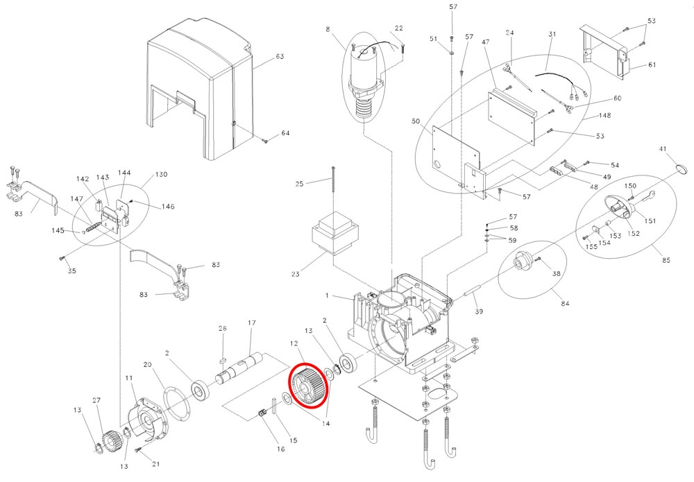 I104916 del motor BFT ARES 1000-1500