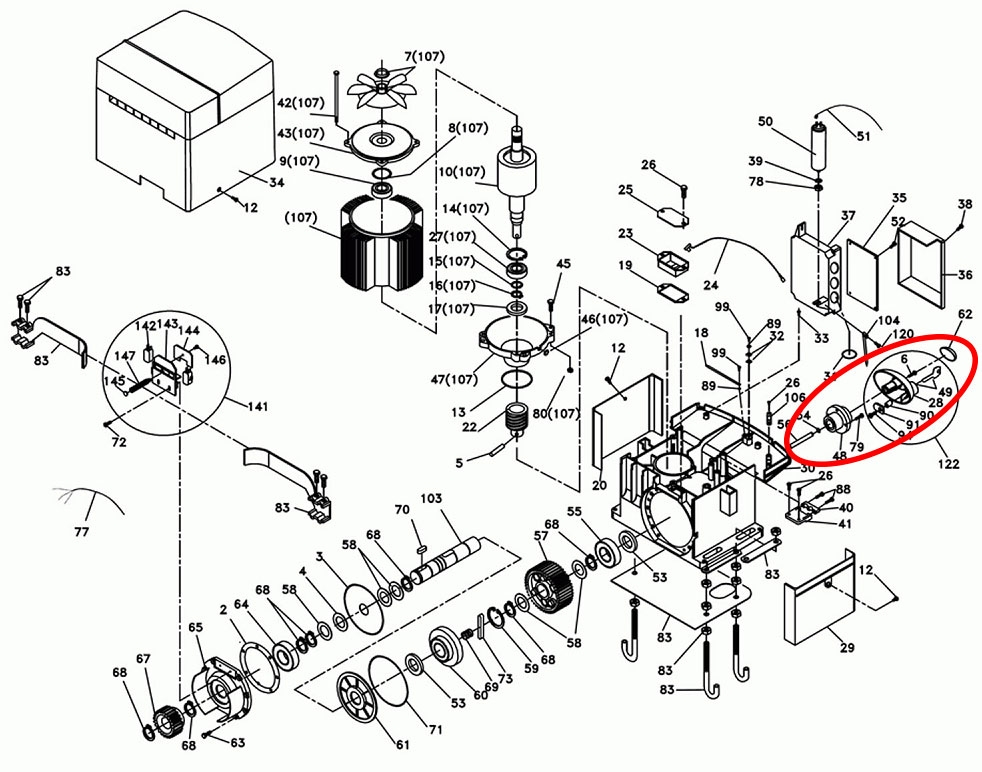 I096716 del motor BFT ICARO N F, ICARO NF PROX