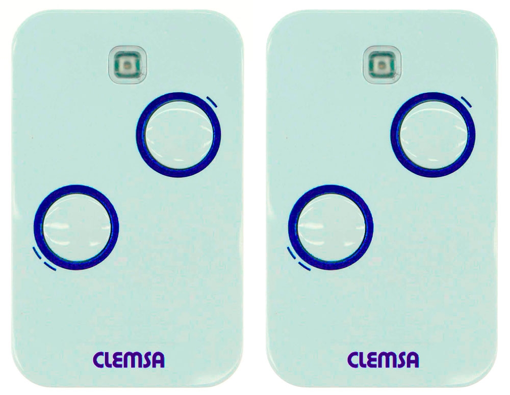 Imagen del mando a distancia para puertas de garaje clemsa Mutan II NT 82 Mando clemsa
