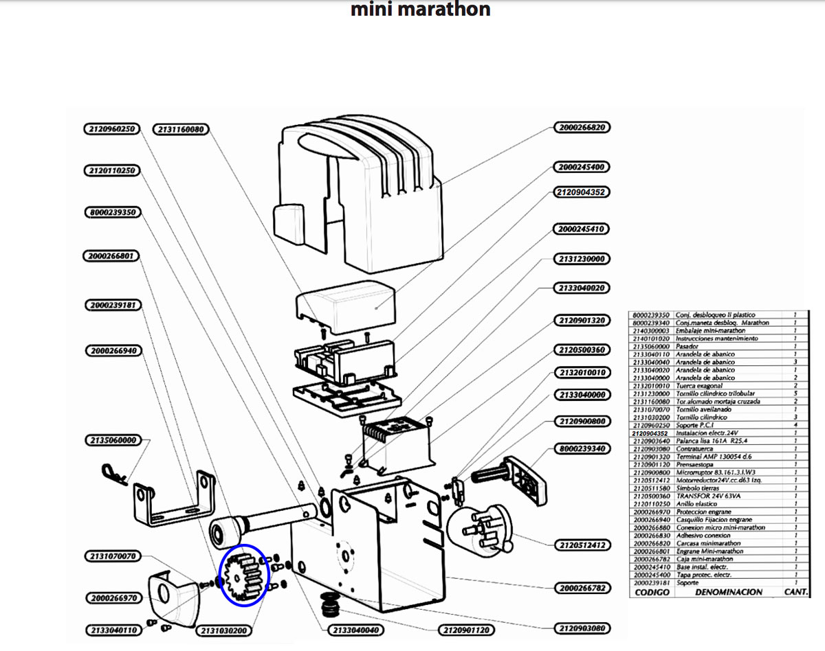 PUJOL mini Marathon corredera D572743