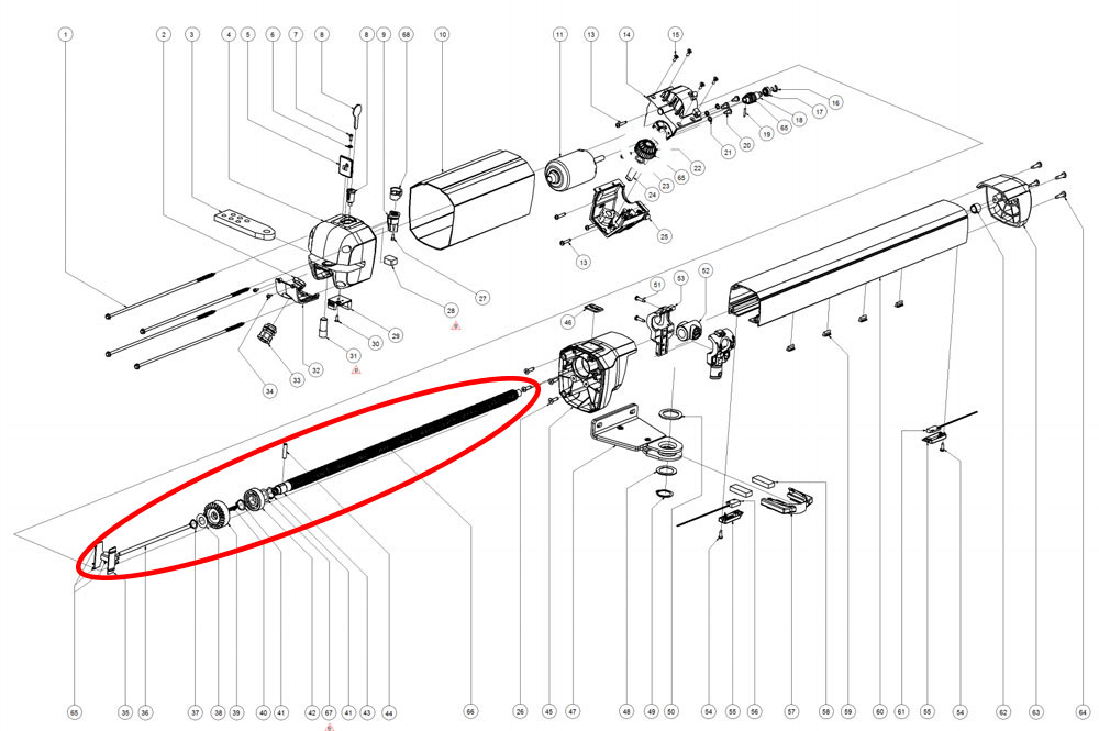 I105827 del motor BFT PHOBOS BT