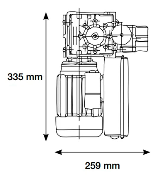 Motor basculante tiro de cadena PUJOL P-LA